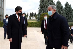 Millî Savunma Bakanı Akar, IKBY Başkanı Neçirvan Barzani İle de bir araya geldi