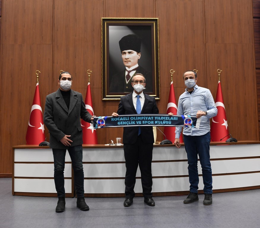 Kocaeli Olimpiyat Yıldızları Cimnastik Kulübü, Vali Yavuz’u ziyaret etti