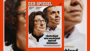 Özlem Türeci ve Uğur Şahin Der Spiegel’in kapağında