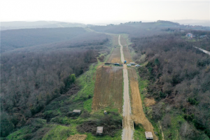 Melen Botanik Vadisinde kuşburnular toprakla buluştu