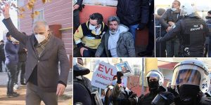 HDP’li milletvekili evlat nöbetindeki ailelere zafer işareti yaptı