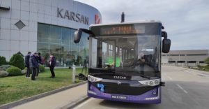 Türkiye’nin ilk yerli elektrikli sürücüsüz otobüsü Bursa’da tanıtıldı