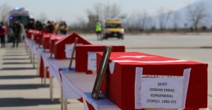 Şehitlerin naaşları Ankara’ya uğurlandı