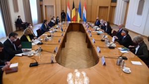 Belçika, Hollanda ve Lüksemburg Dışişleri Bakanları Ukrayna’yı ziyaret etti