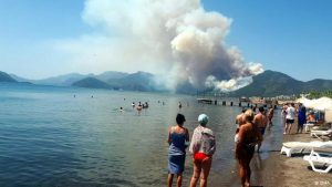 Marmaris’te orman yangını: OGM personeli hayatını kaybetti