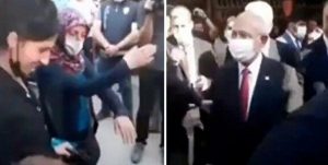 CHP Genel Başkanı Kılıçdaroğlu’na Çorum’da ve Münevver Hanım önce “çocuğuma dokunma” tepkisi