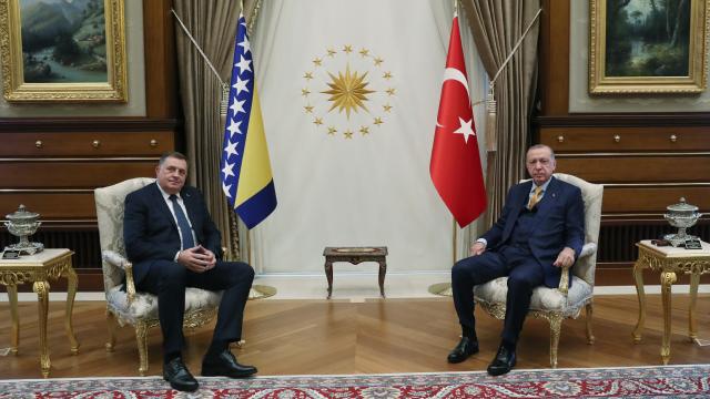 Cumhurbaşkanı Erdoğan Milorad Dodik’i kabul etti