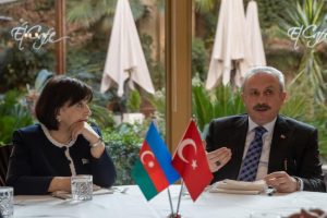 TBMM Başkanı Şentop, Azerbaycan Meclis Başkanı Gafarova ile görüştü