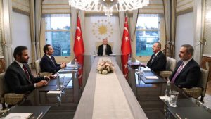 Cumhurbaşkanı Erdoğan, Katar Dışişleri Bakanını kabul etti