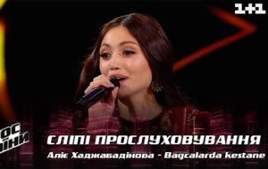 Kırım Tatar şarkıcı Aliye Hacabadinova, Ukrayna’da düzenlenen ses yarışmasında jüriyi büyüledi