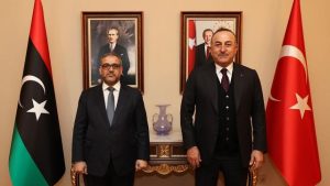 Bakan Çavuşoğlu, Libya Devlet Yüksek Konseyi Başkanı al-Mishri ile görüştü