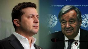 BM Genel Sekreteri’nden Zelenskiy’e insani yardım sözü
