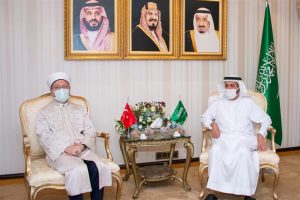 Diyanet İşleri Başkanı Erbaş, Suudi Arabistan Hac ve Umre Bakanı Dr. Tevfik er Rabia’yla görüştü