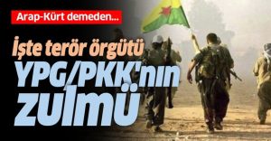 Suriye’de PKK/YPG zulmü
