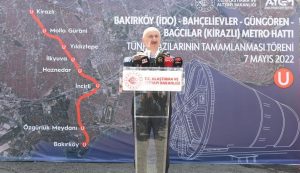 Bakan Karaismailoğlu,Bakırköy – Kirazlı Metro Hattı’nda tünel kazı çalışmaları tamamlandı