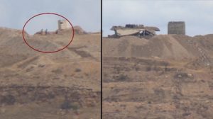 Terör örgütünün yuvalandığı sözde mevzileri TRT Haber görüntüledi