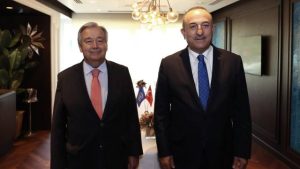 Bakan Çavuşoğlu, BM Genel Sekreteri Guterres ile görüştü