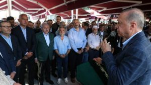 Cumhurbaşkanı Erdoğan, Rasim Özdenören’in cenaze töreninde konuştu