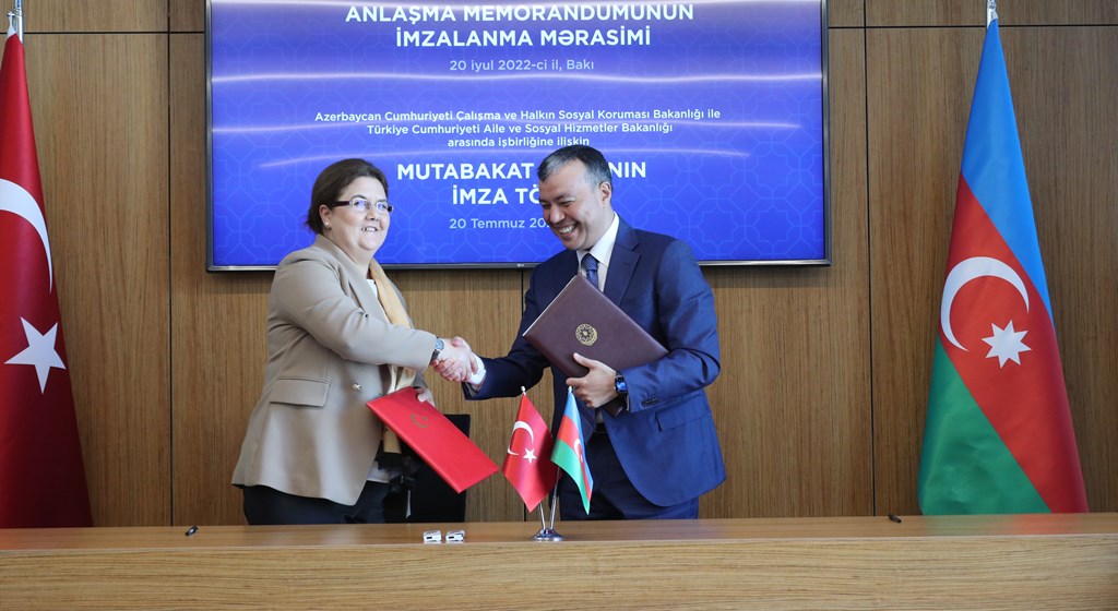 Bakan Derya Yanık, Türkiye ve Azerbaycan Arasında “Sosyal Hizmetler” Alanında İş Birliğine Yönelik Mutabakat Zaptını İmzaladı
