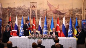 Tahıl koridoru için imzalar atıldı