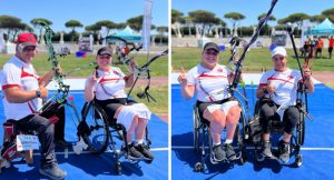 Para okçular İtalya’da bir ilke imza attı