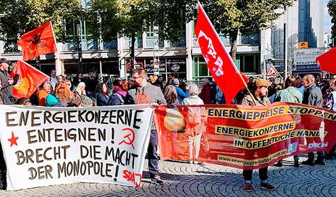 Almanya’da Enerji Fiyatlarına Karşı Protesto