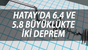 Son dakika deprem haberi