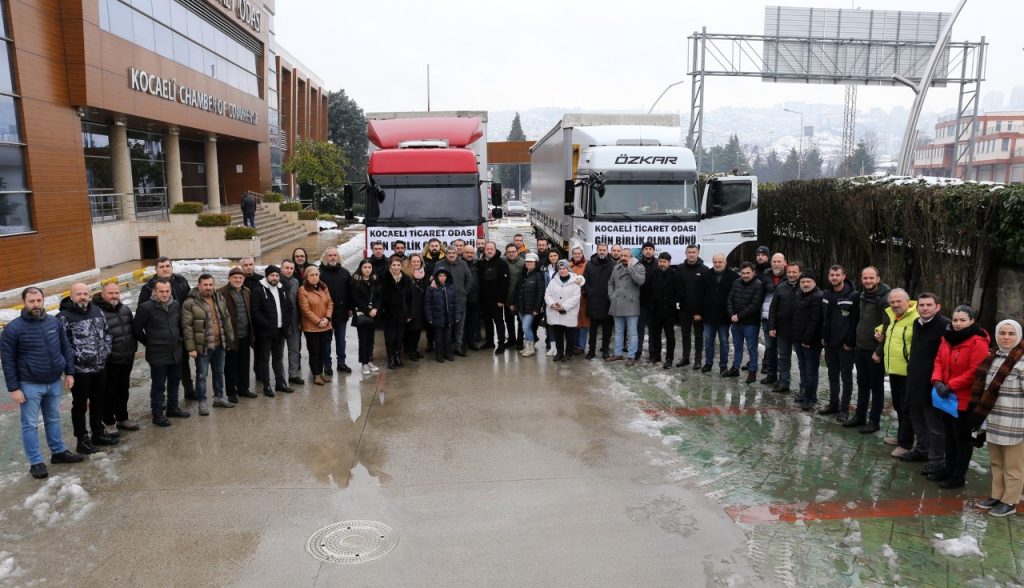 Kocaeli Ticaret Odası’nın yardım TIR’ları yola çıktı: Gün birlik olma günüdür