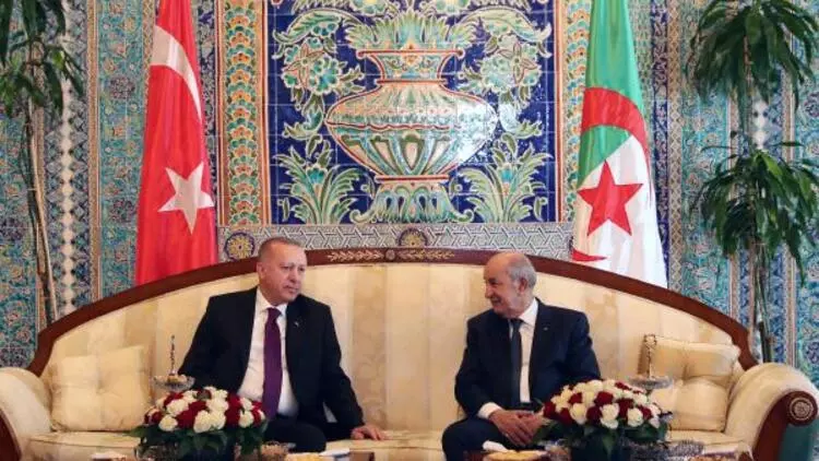 Cumhurbaşkanı Erdoğan ile Cezayir Cumhurbaşkanı Tebbun görüştü