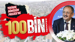‘Yerinde Dönüşüm’e 100 bin başvuru!