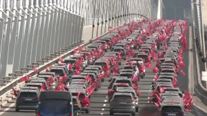 Togg kullanıcılarından 100. yıl konvoyu