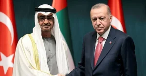 Cumhurbaşkanı Erdoğan, BAE Devlet Başkanı Al Nahyan ile bir araya geldi