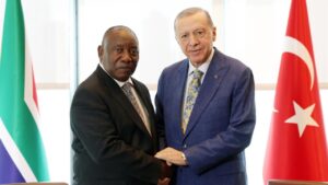 Cumhurbaşkanı Erdoğan Güney Afrika Cumhuriyeti Cumhurbaşkanı Ramaphosa ile görüştü