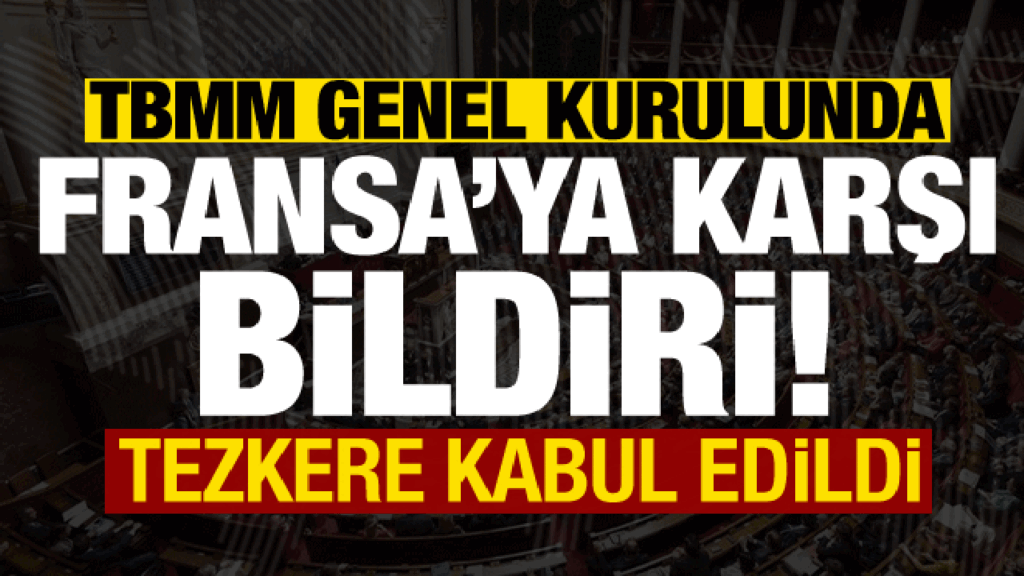 TBMM Genel Kurulu’nda, Fransa Ulusal Meclisi’nin Asuriler ve Keldaniler’e ilişkin kararı kınandı