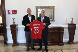 TFF Başkanı Hacıosmanoğlu, İzmir Valisi Elban’ı Ziyaret Etti