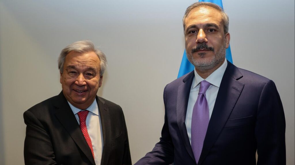 Bakan Fidan, BM Genel Sekreteri Guterres ile görüştü
