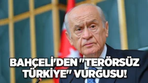 MHP Genel Bahçeli, “Terörsüz Türkiye” hedefi kapsamında gündeme ilişkin yazılı açıklama yaptı.