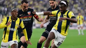 Süper Lig’de Kayserispor ile 3-3 berabere kaldıktan sonra Fenerbahçe lider Galatasaray’ın 5 puan gerisine düştü…