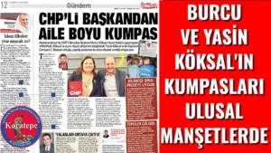 Afyonkarahisar Belediye Başkanı Burcu Köksal ile eşi Yasin Köksal’ın kumpasları Sabah Gazetesi’nde manşet oldu