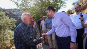 Bakan Kurum yangın bölgesinde: Hep birlikte birbirimize sarılacağız