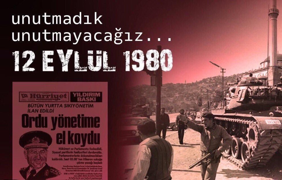 Adalet Bakanı Yılmaz Tunç, “12 Eylül askeri darbesinin demokrasimize sürülen kara bir leke. Bu darbeler tarihini biz tarihe gömdük ve sona erdirdik.”