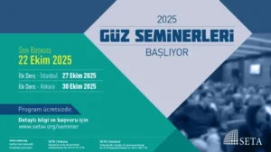 SETA 2025 Güz Dönemi Seminer Programı Başlıyor!