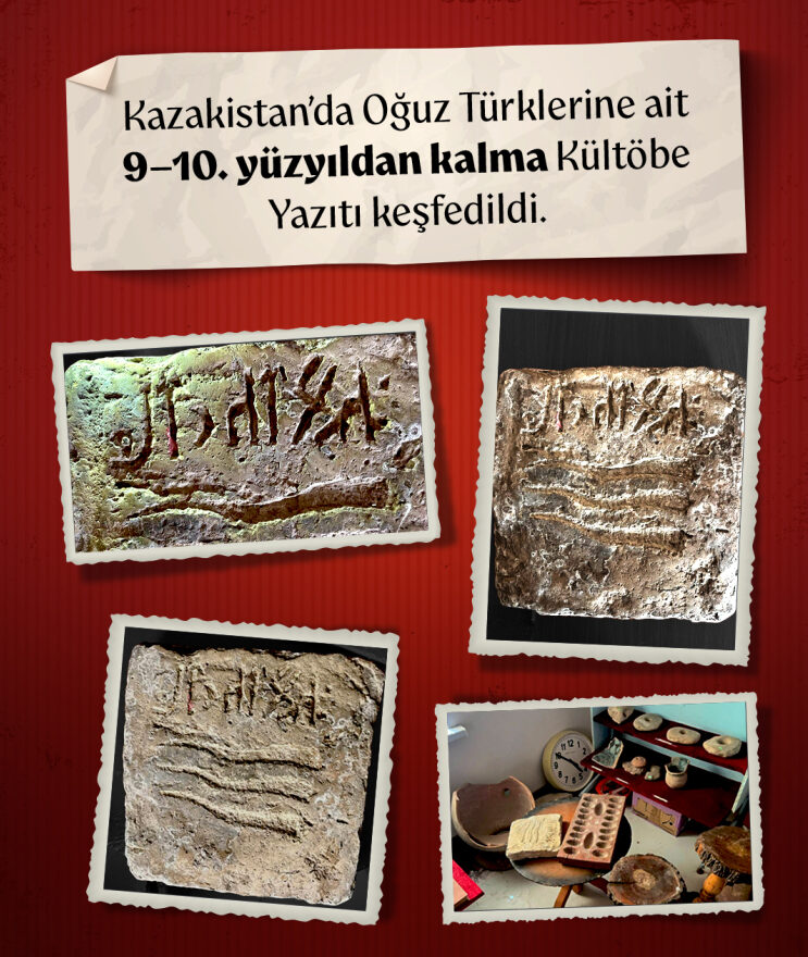 Oğuz Türklerine ait 9-10. yüzyıldan kalma Kültöbe Yazıtı keşfedildi